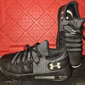 Under Armour Black and White Sneakers